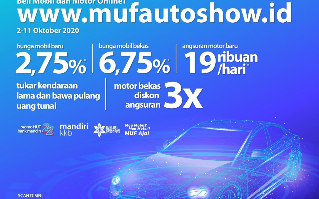 MUF Online Autoshow (MOAS) 2020, Pameran Otomotif Virtual Kini Hadir di Jawa Barat, Jawa Timur & Bali Nusa Tenggara