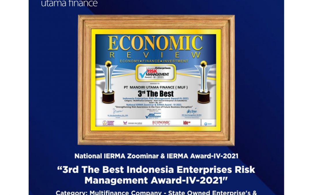 Mandiri Utama Finance Raih Penghargaan: Enterprise Risk Management Award-lV-2021