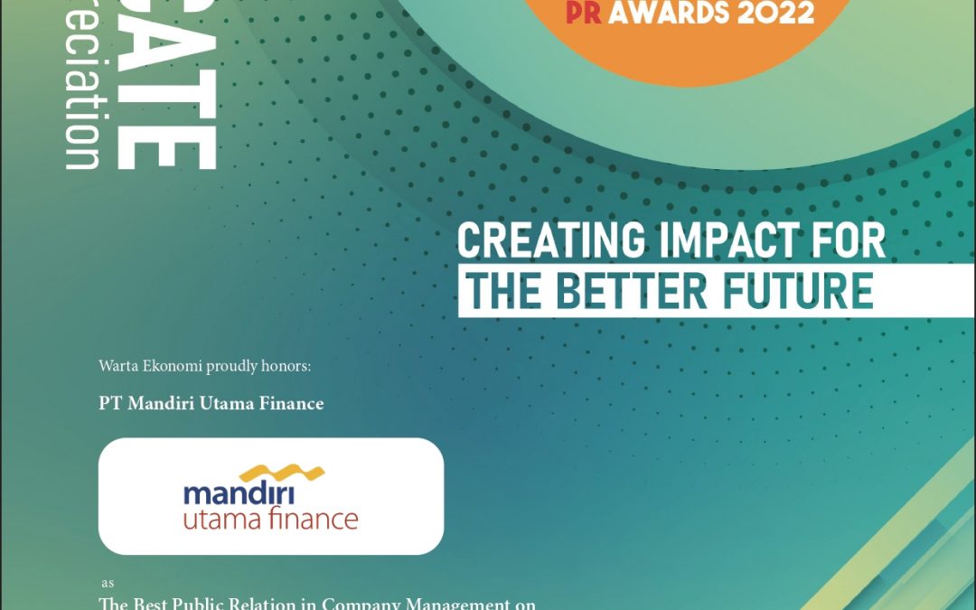 Indonesia Corporate PR Award 2022 dari Warta Ekonomi