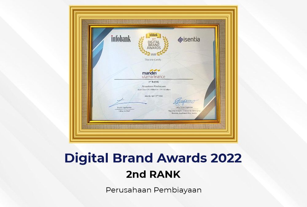 Mandiri Utama Finance Raih Penghargaan: Digital Brand Awards 2022