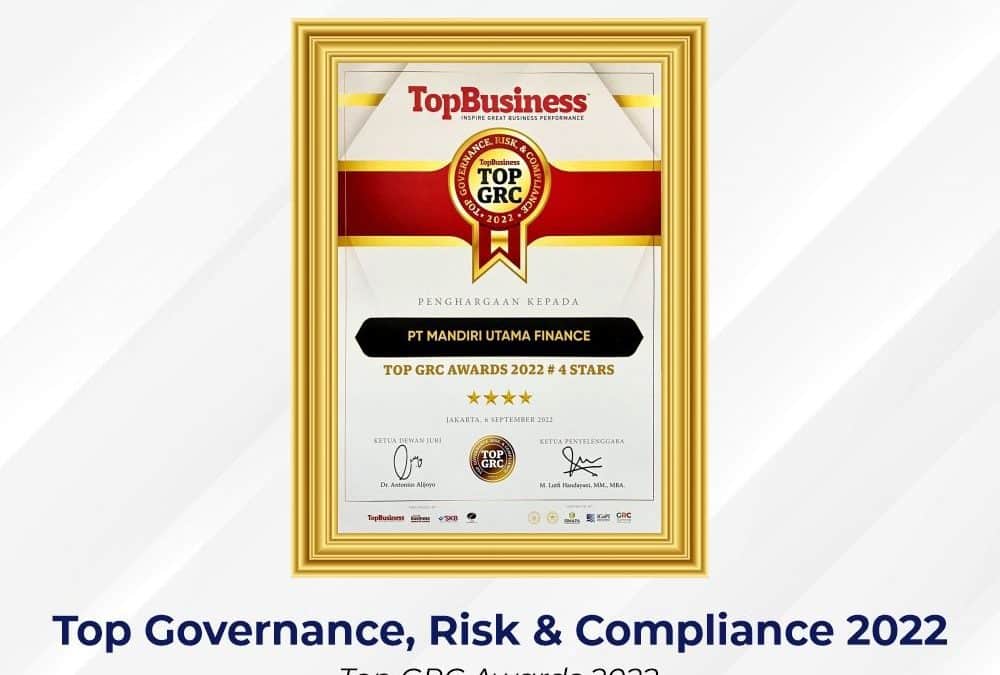 Mandiri Utama Finance Raih Penghargaan: Top GRC Awards 2022