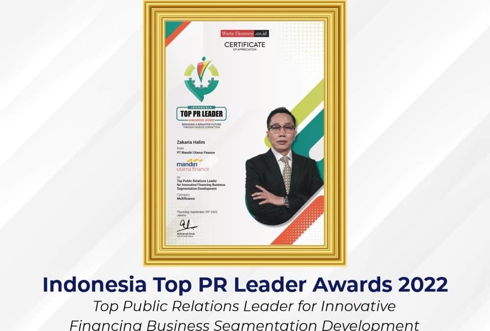 Mandiri Utama Finance Raih Penghargaan: Indonesia Top PR Leader Awards 2022