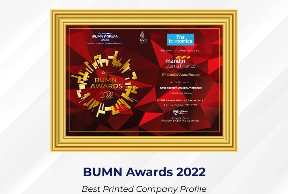 Mandiri Utama Finance Raih Penghargaan: BUMN Awards 2022