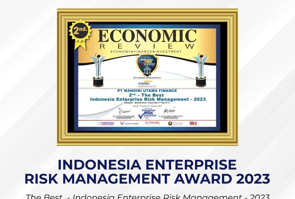 Mandiri Utama Finance Raih Penghargaan: Indonesia Enterprise Risk Management Award 2023