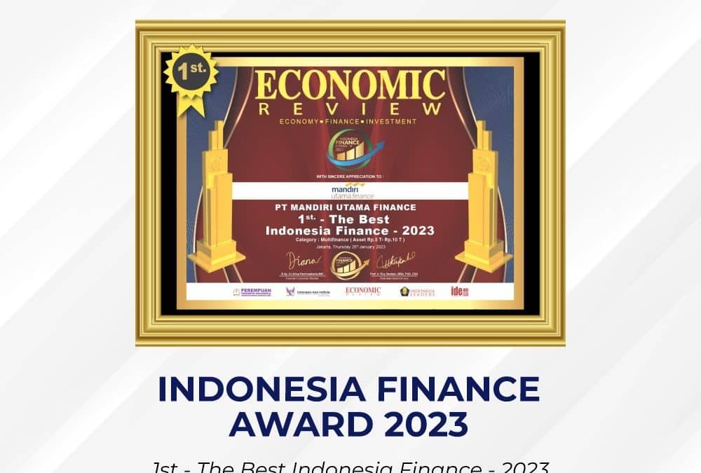 Mandiri Utama Finance Raih Penghargaan: Indonesia Finance Award 2023