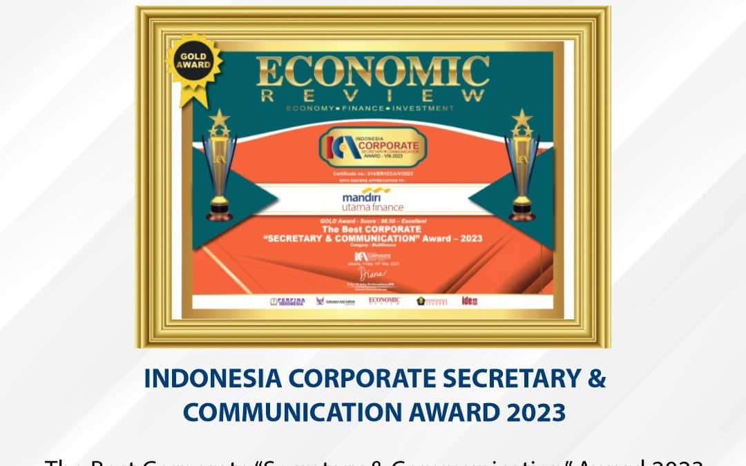 Mandiri Utama Finance Raih Penghargaan: Indonesia Corporate Secretary & Communication Award 2023
