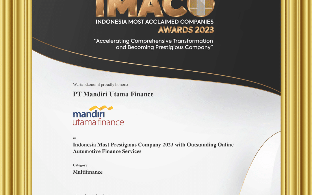Indonesia Most Acclaimed Companies Awards 2023 dari Warta Ekonomi
