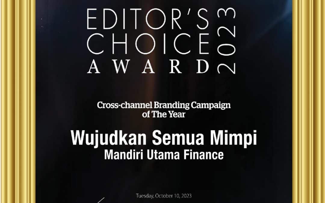 Editor’s Choice Award 2023 dari Marketeers
