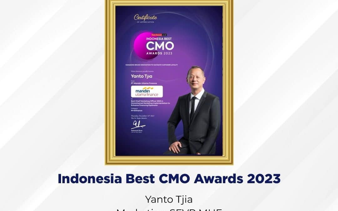 Mandiri Utama Finance Raih Penghargaan: Indonesia Best CMO Awards 2023