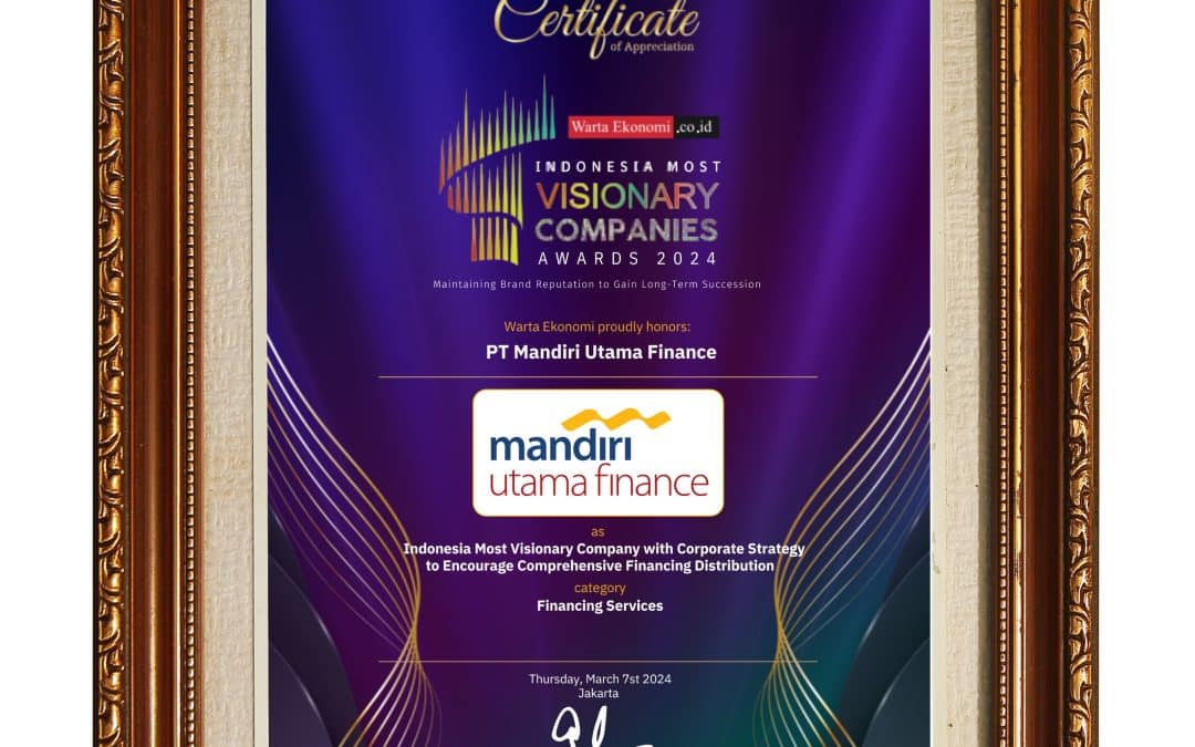 Indonesia Most Visionary Companies Awards 2024 dari Warta Ekonomi