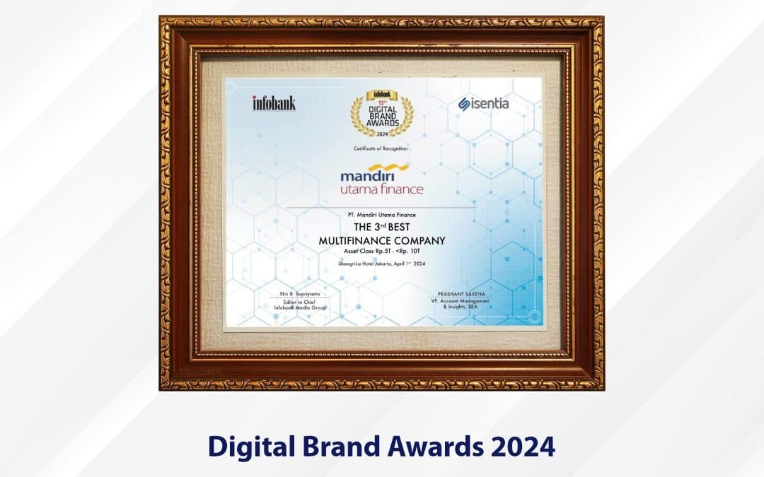 Mandiri Utama Finance Raih Penghargaan:  Digital Brand Awards 2024