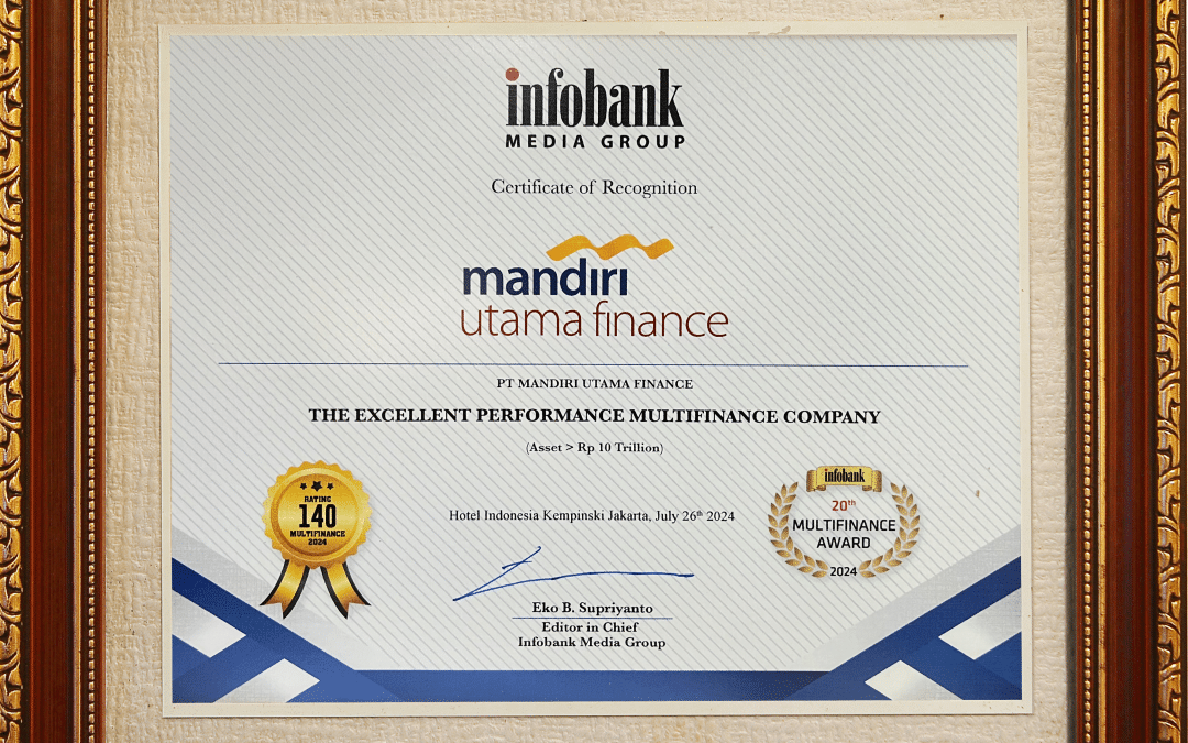 Infobank Multifinance Award 2024 dari Infobank – The Excellent Performance