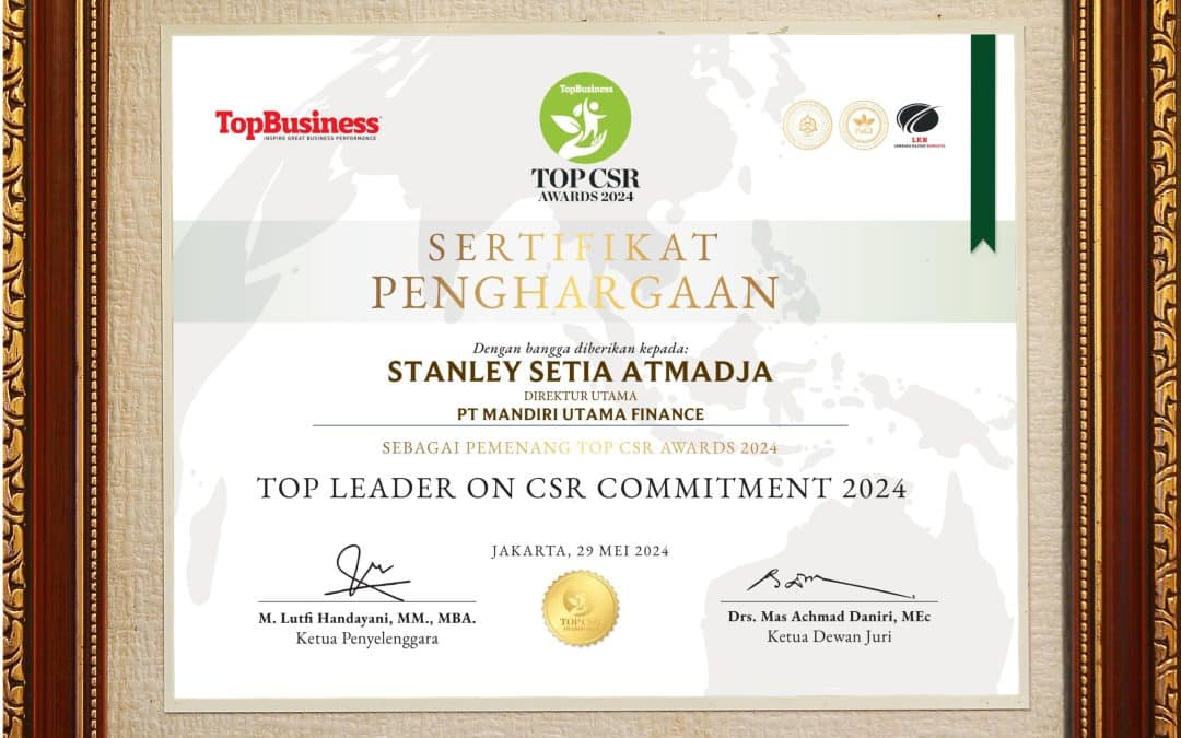 TOP Leader on CSR Commitment 2024 Bapak Stanley S Atmadja – Direktur Utama