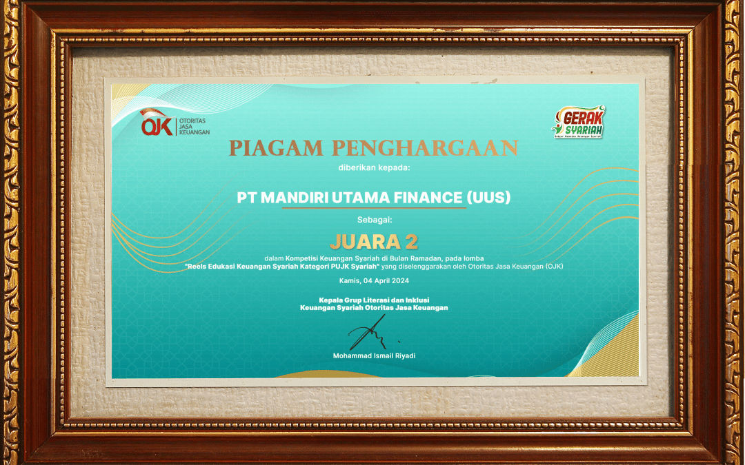 Juara 2 Kompetisi Keuangan Syariah dari OJK