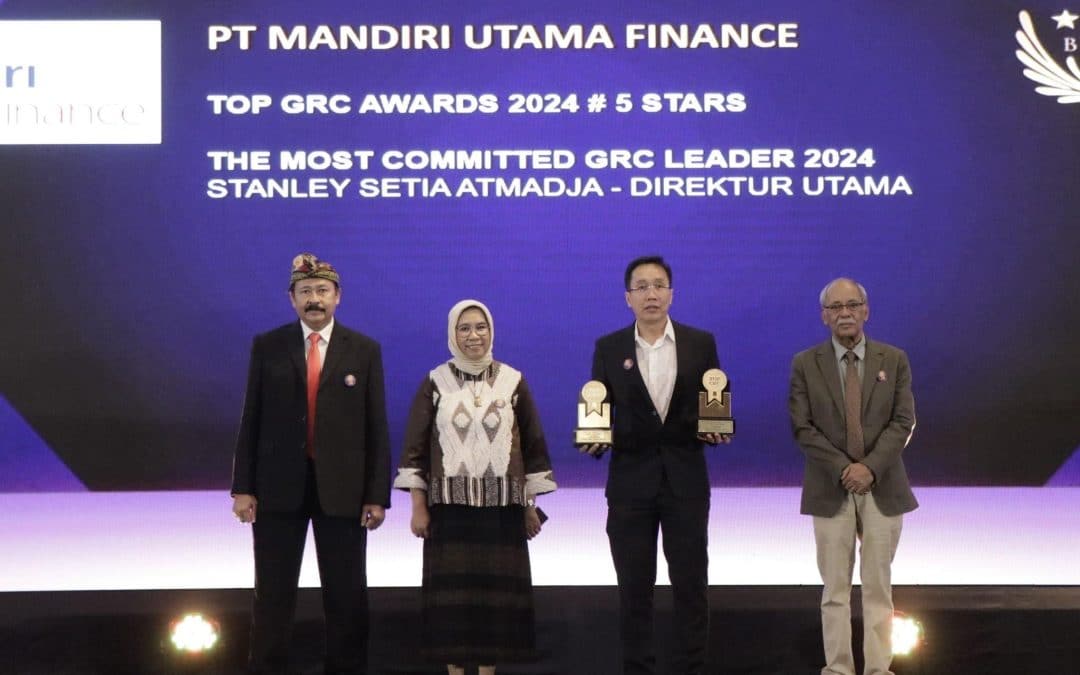 Tiga Tahun Berturut-Turut, PT Mandiri Utama Finance Memenangkan Dua Penghargaan Top Governance, Risk & Compliance (GRC) Awards 2024
