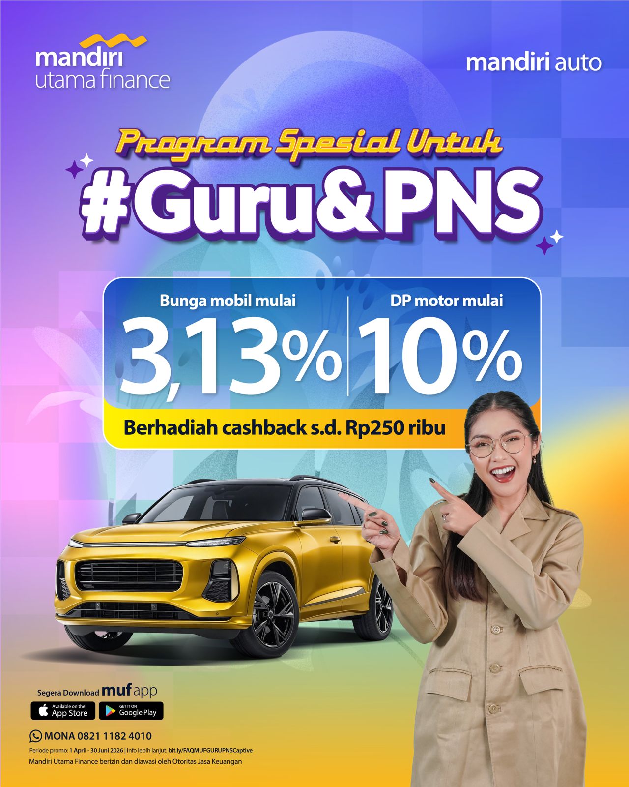 Mandiri Auto Promo Pembiayaan Kendaraan Guru PNS