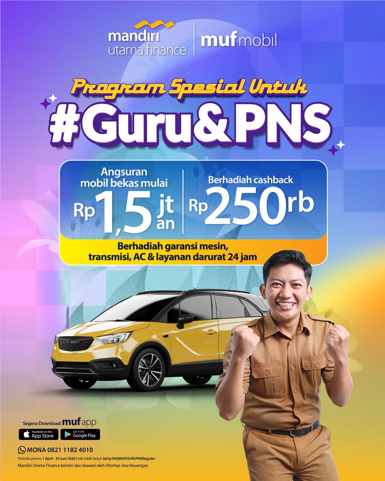 Pembiayaan Kendaraan Mandiri Utama Finance Mobil Bekas